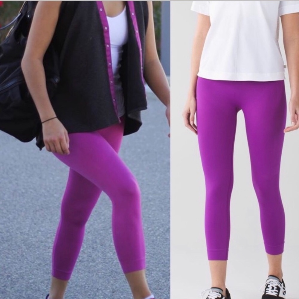 LULULEMON Zone In Crop Tight Tender Violet